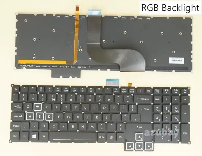 UK GB clavier d'ordinateur portable pour Acer Predator 17X GX-791 GX-792 G9-592 G9-592G G9-593 G9-79