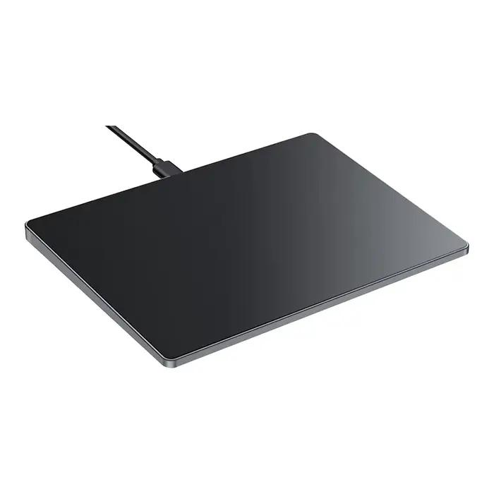 Souris tactile filaire mince noire USB-C Plug and Play pavé tactile filaire pavé tactile multi-touch