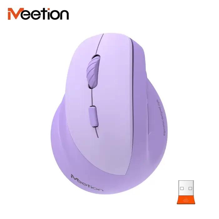 Main gauche sans fil 2.4G Bluetooth souris double mode conception ergonomique verticale éclairage rv