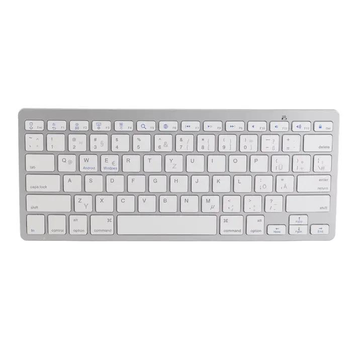 Clavier Bluetooth clavier sans fil clavier Bluetooth sans fil Portable Compact Ultra mince bilingue 