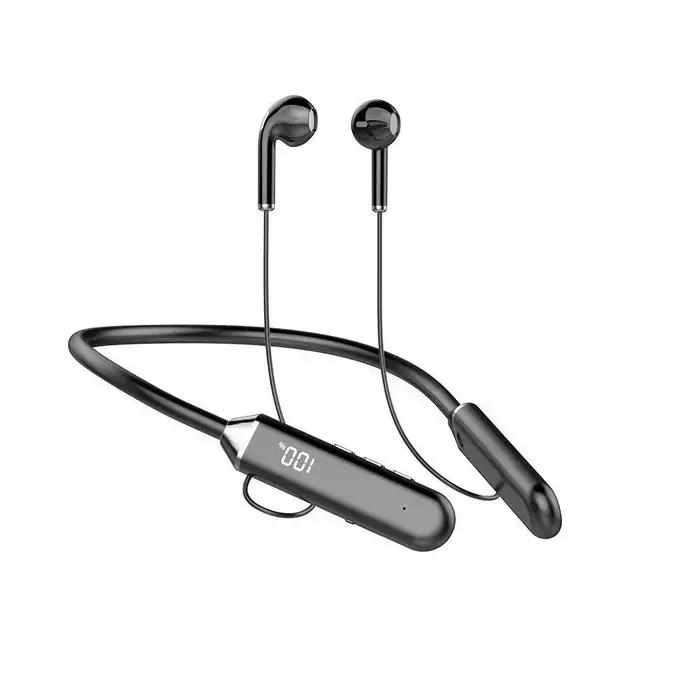 Écouteurs sans fil magnétiques TWS, tour de cou, Bluetooth 5.3, oreillettes sportives étanches avec 