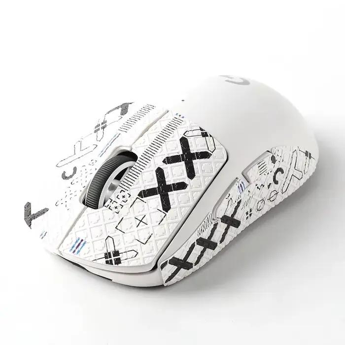 Autocollants latéraux antidérapants pour souris de jeu DIY, bandes adhésives résistantes à la transp