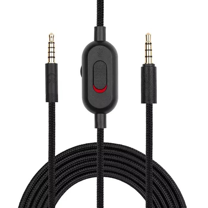 Logitech-Remplacement du câble du casque avec contrôleur de volume et Mu, pour G Pro, G Pro X, G433,