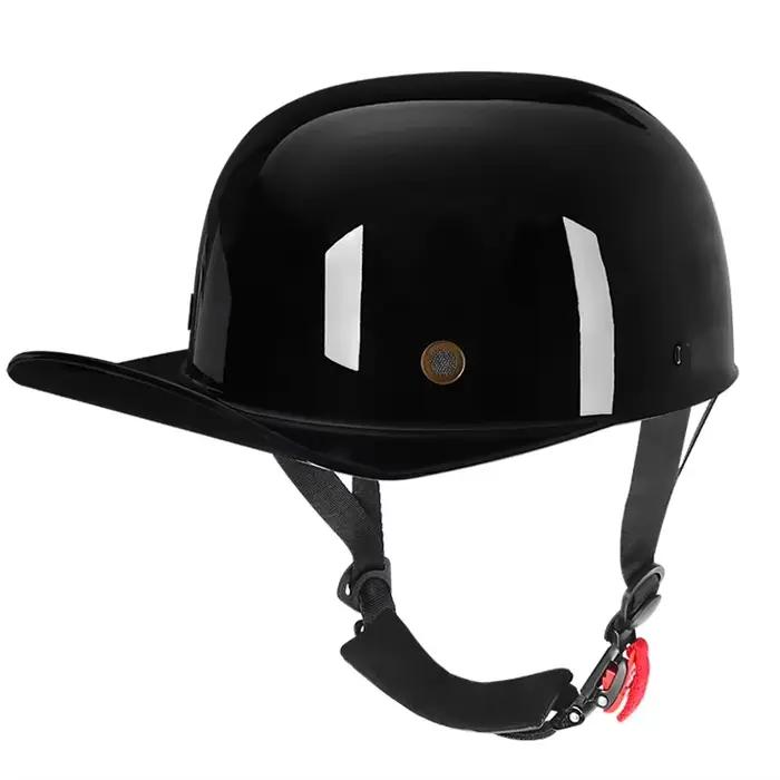 Casquette de baseball pour casque de moto Vintage, pour hommes et femmes, scooter pour enfants, demi