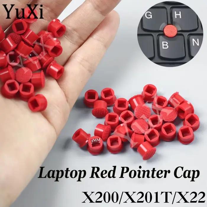Capuchon de bouton en caoutchouc rouge pour pointeur d'ordinateur portable, capuchon de point de sou