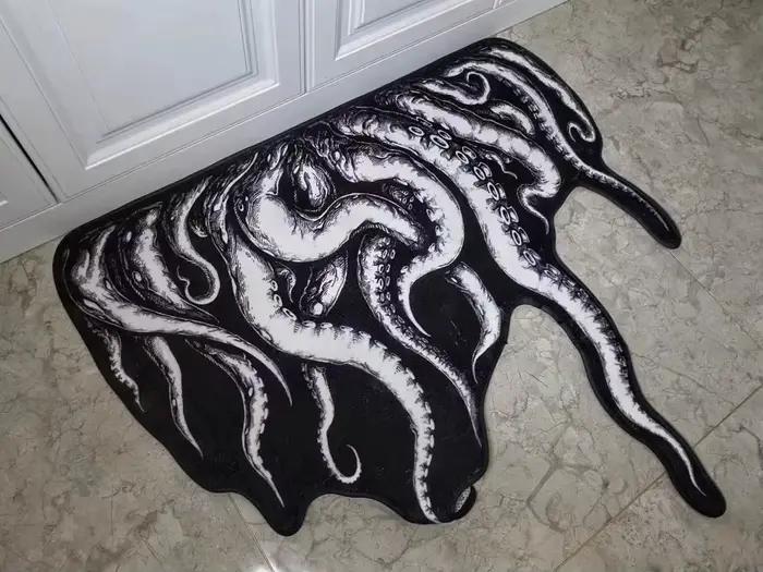 Paillassons d'entrée gothiques Octopus Tentacles, tapis décoratif, tapis de cuisine, salon, chambre 