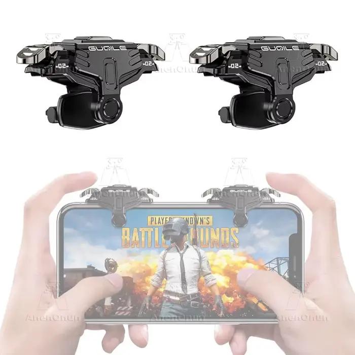 PUBG – contrôleur de jeu Mobile, déclencheur, fonctionnement à quatre doigts, bouton mécanique, Andr