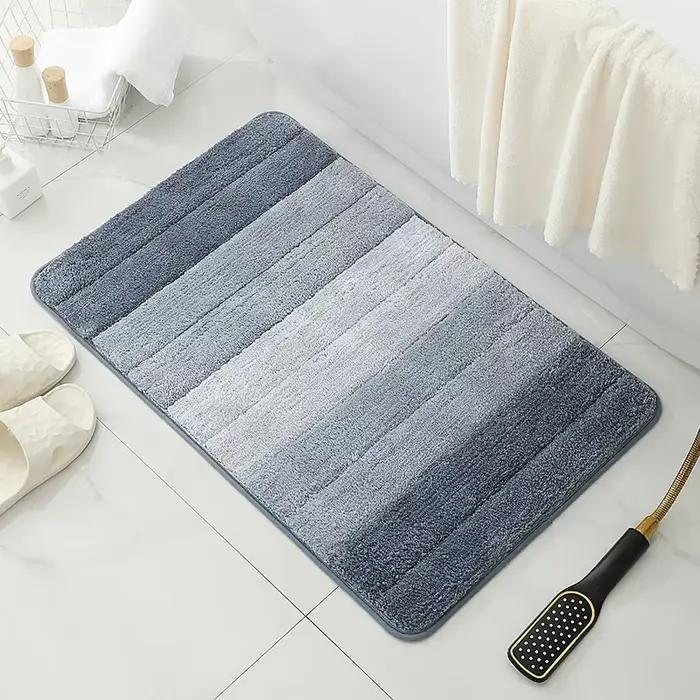 Tapis de salle de bain antidérapant, Ultra doux, pour douche, lavable en Machine, pour chambre à cou