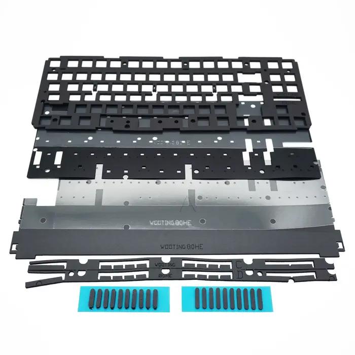 Kit de mousse pour clavier Keebox Wooting80 : plaque de mousse, mousse inférieure, feuille de mousse