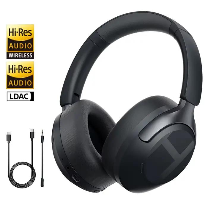 Casque sans fil HAYLOU S40 ANC avec réduction de bruit de 50 dB, audio spatial 3D haute résolution, 