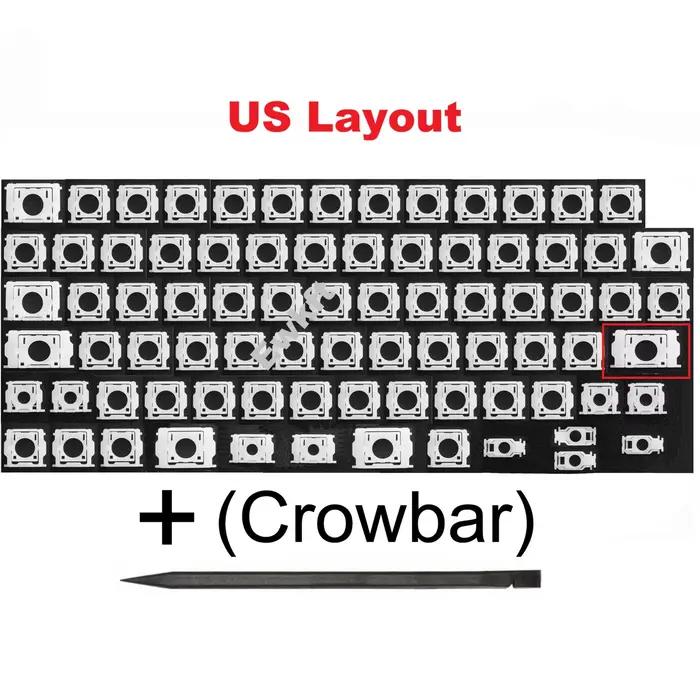 Nouvel ensemble de touches de clavier US/UK, clips ciseaux et charnières pour MacBook Air M5 A3240 A