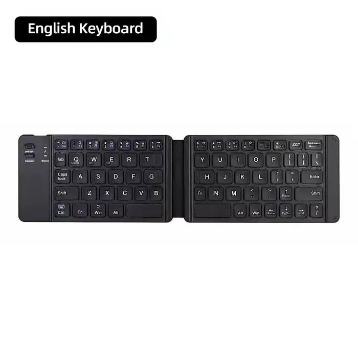 Clavier Bluetooth pliable avec pavé tactile Mini clavier sans fil clavier rechargeable pour IOS Andr