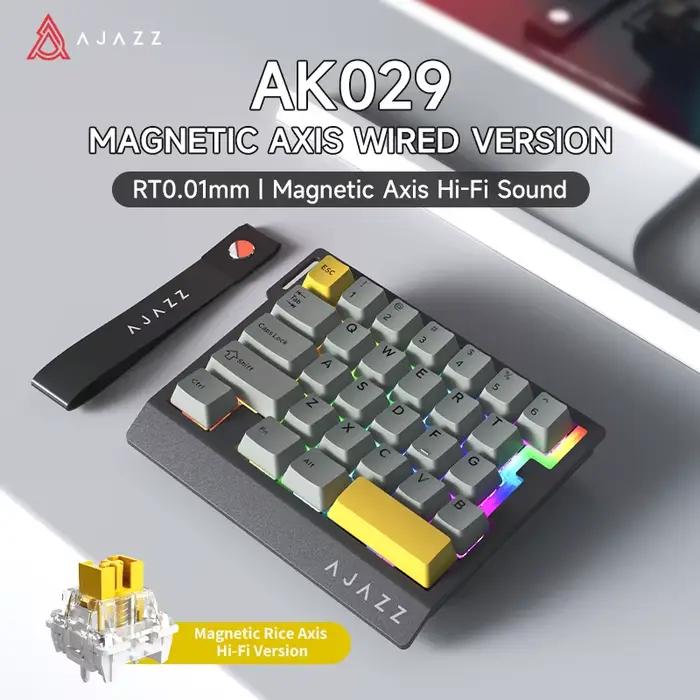 Clavier de jeu filaire à une main AJAZZ AK029 à 29 touches avec effet Hall magnétique, mini clavier 