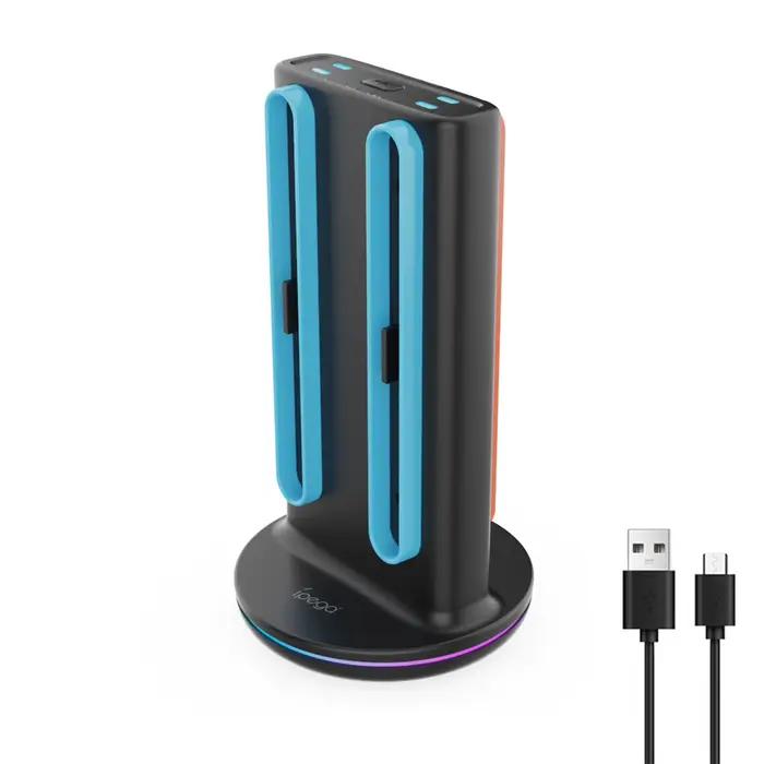 Chargeur de contrôleur pour station de charge de commande gauche droite, 9 Modes d'éclairage pour Sw