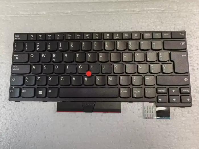 Clavier espagnol pour Lenovo Thinkpad T470 T480 A475 A485 avec Point sans rétro-éclairage