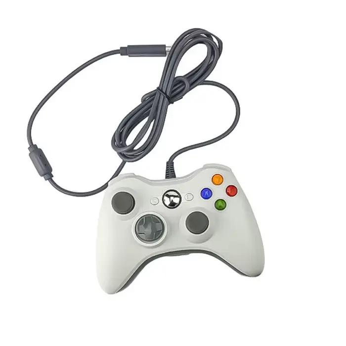 Manette de jeu filaire USB pour Xbox 360 Windows 10/8.1/8/7, poignée de jeu à double vibration, cont