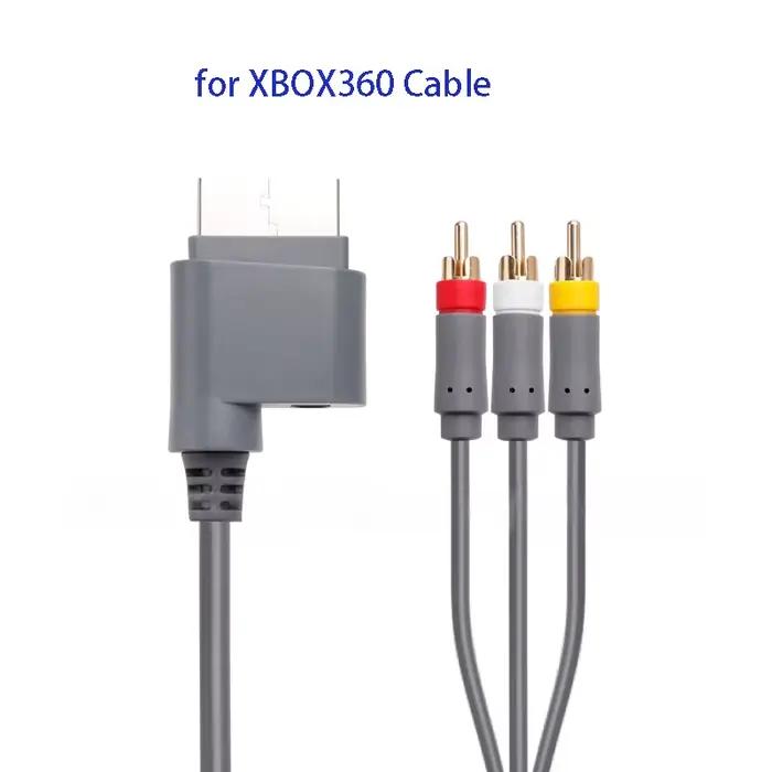 Câble AV de 1.8m pour Console de jeu Xbox360, contrôleur de jeu, fil de connexion Audio-vidéo pour M