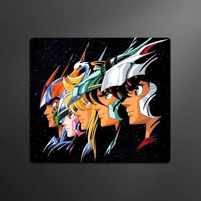 M-S-Saint SeiyaS tapis de souris dessin animé en caoutchouc petit tapis de souris ordinateur de bure