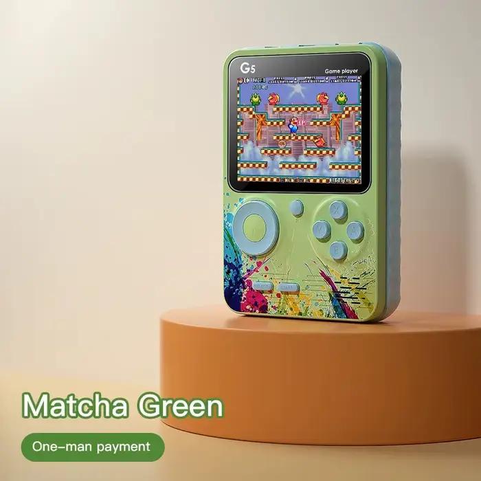 Console de jeux vidéo portable G5 500 en 1 MINI, console rétro portable pour garçons, écran LCD coul