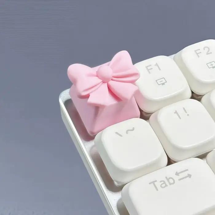 DlY personnalisé original résine mignon arc keycap axe transversal clavier mécanique keycap simple m