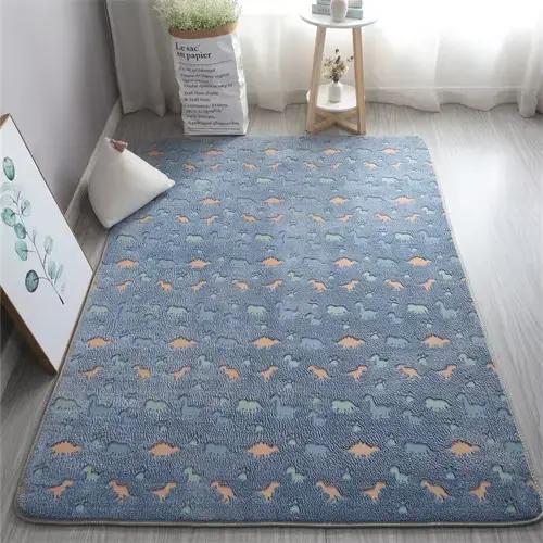 Tapis de zone uniques qui brillent dans la nuit, tapis lumineux pour chambre d'enfants, tapis d'inté