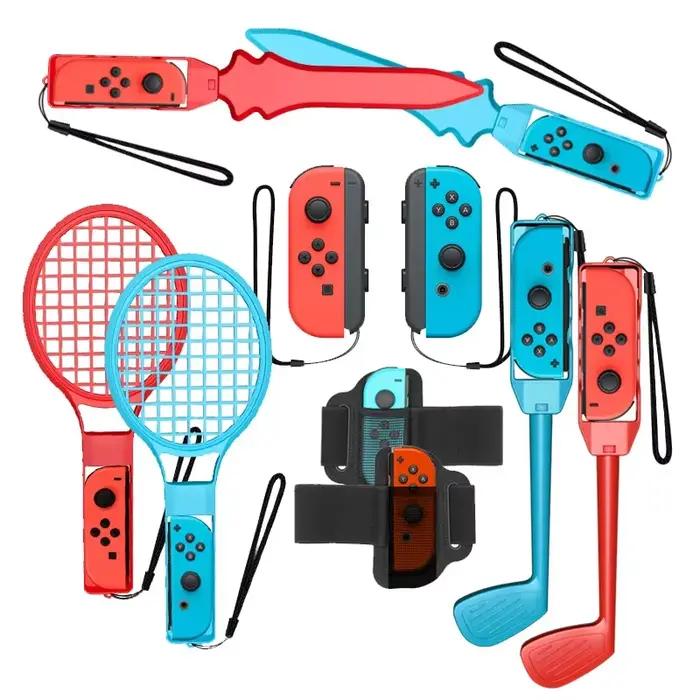 Ensemble d'accessoires de sport pour interrupteur 10 en 1, Kit d'accessoires de sport pour jeu Switc