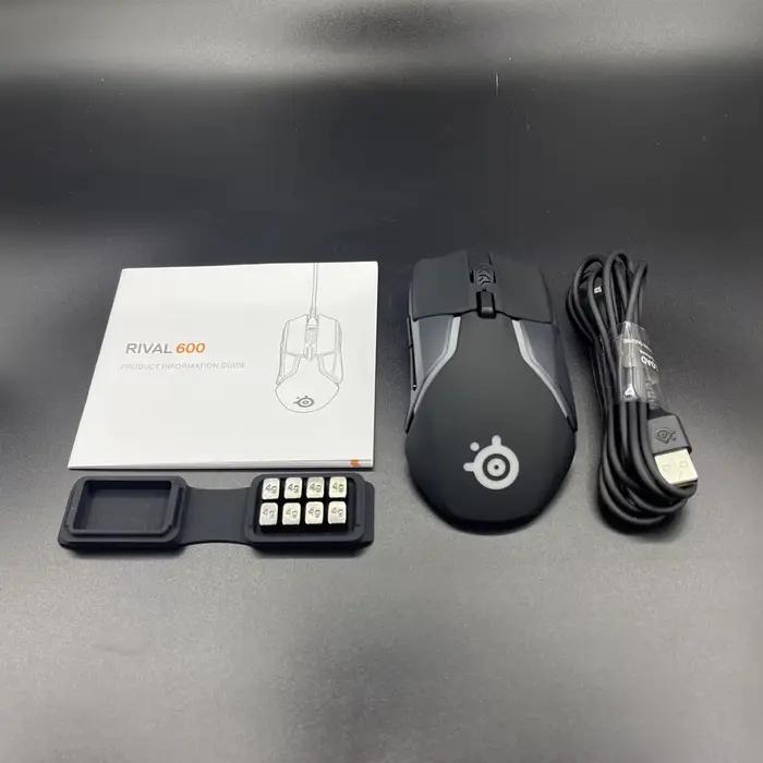 SteelSeries-Souris de jeu filaire Rival 600, RVB SRL, programmation double capteur, contrepoids anti