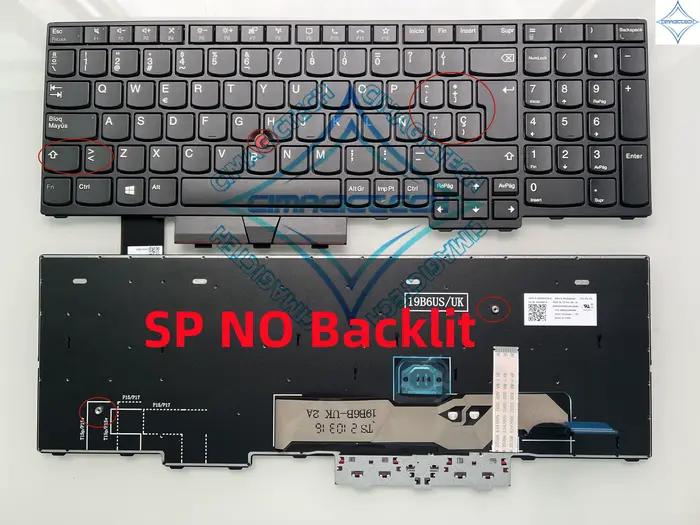 Nouveau clavier FR SP LA BR français brésil espagnol Latin rétro-éclairé pour Lenovo ThinkPad L15 L1