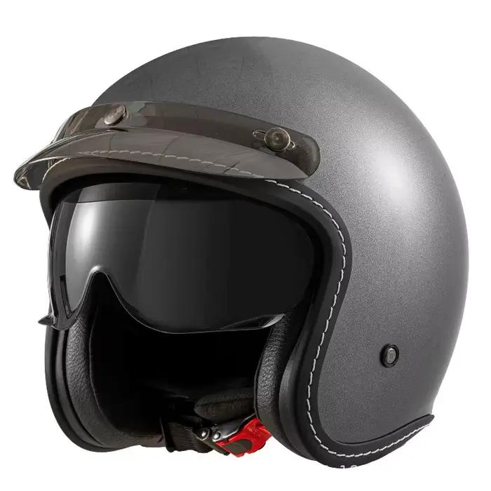 Casque de moto ouvert vintage tendance, unique, rétro 3/4, homologué ECE DOT, toutes saisons