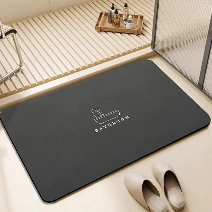 Tapis de sol absorbant pour salle de bain Simple, boue de diatomée douce, antidérapant, à séchage ra