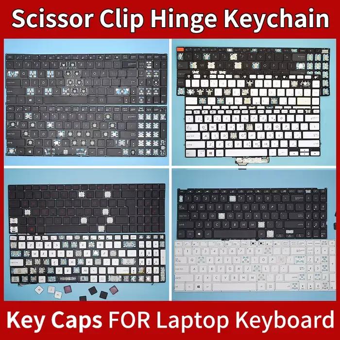 Capuchons de touches de remplacement, pince à ciseaux, charnière pour ASUS TUF GAMING VivoBook ADOL 
