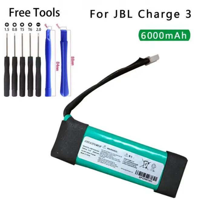 Pour JBL Charge 3 charge3 batterie 3.7 V 6500 mAh batterie Bateria GSP 1029102 A pour haut-parleur J