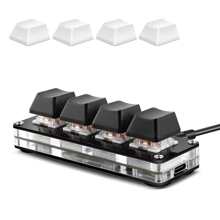 Clavier USB filaire SAYODEVICE 4 touches, mini clavier de raccourcis pour le travail de bureau, macr