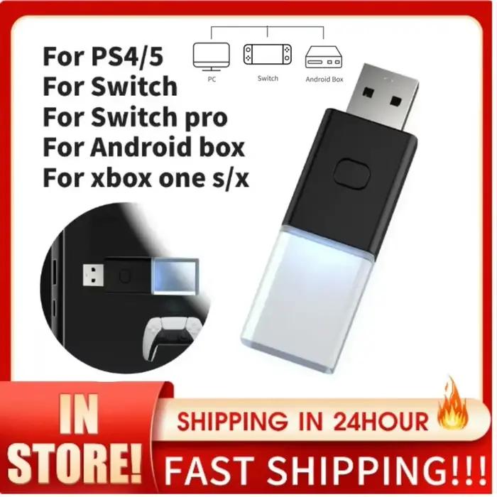 Adaptateur Bluetooth sans fil USB, récepteur de contrôleur de jeu pour PS4, PS5, Xbox Series, Switch