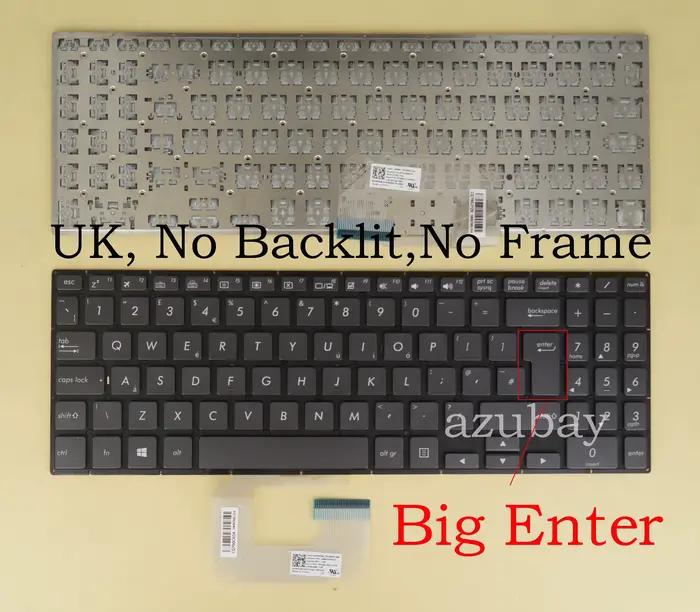 Clavier d'ordinateur portable britannique pour Bali, Q525UA, UX561UA, UX561UN, Q505UA, Ellland BK000