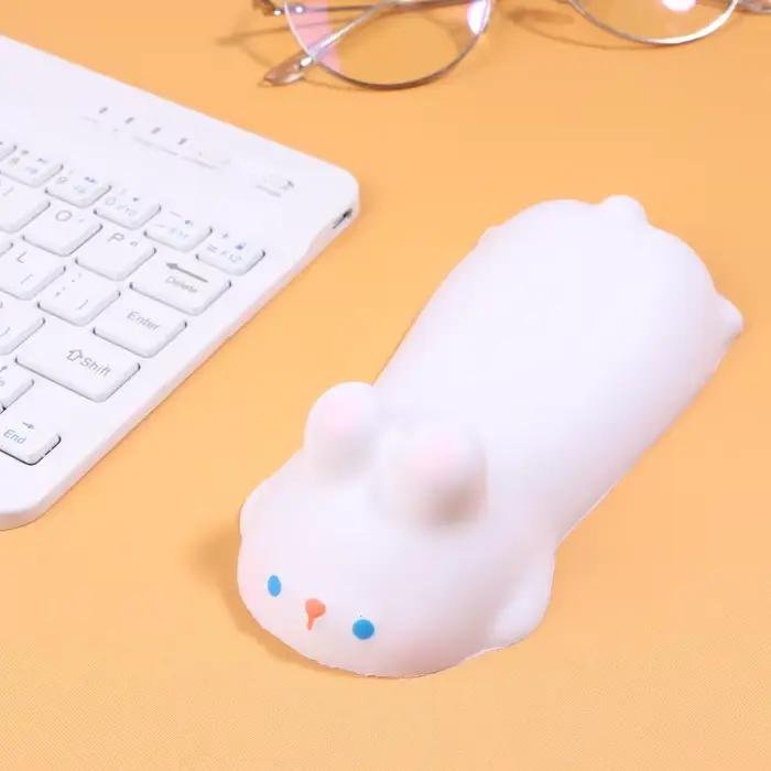 Support de poignet ergonomique en forme d'animal de dessin animé, repose-main souple pour souris, so