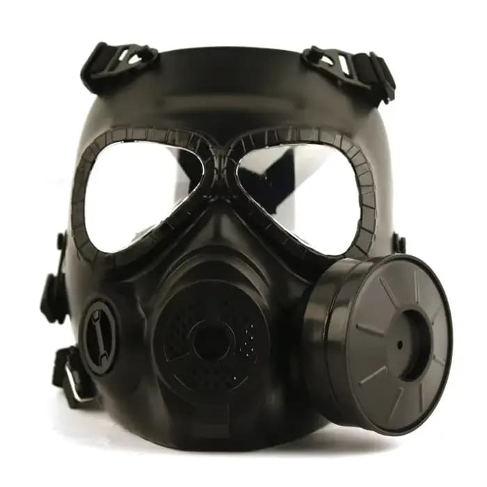 Masque à gaz intégral militaire, casque de protection de terrain CS, masque commando, 1 pièce