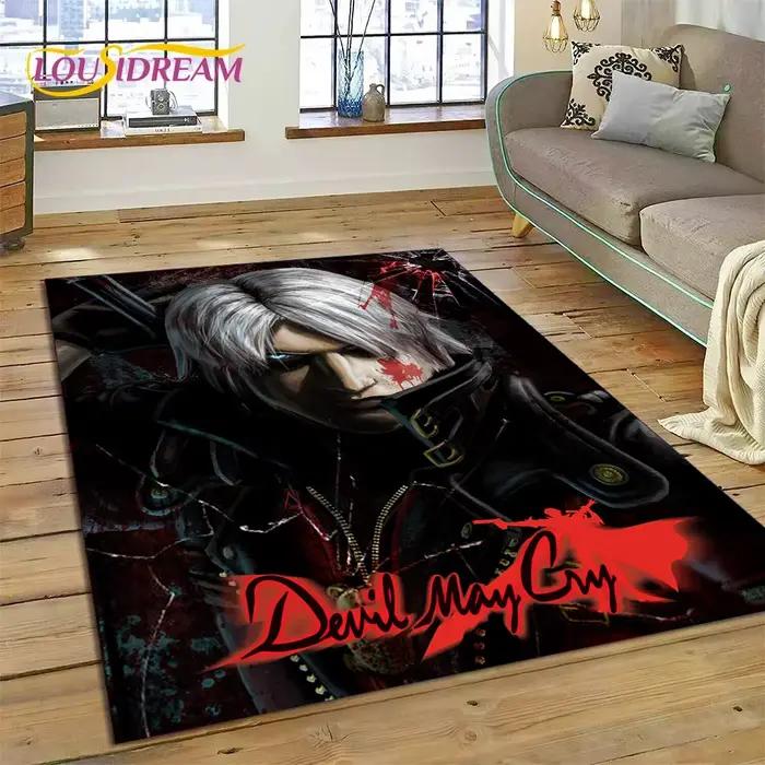 DMC Game 3D D-SAFMay Cry Cartoon Lea Tapis pour Salon, Chambre à coucher, Décoration de la maison, P