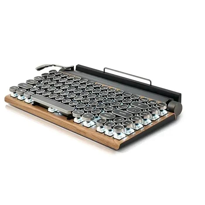Clavier Bluetooth sans fil pour ordinateur de bureau, ordinateur portable, téléphone, touches punk m