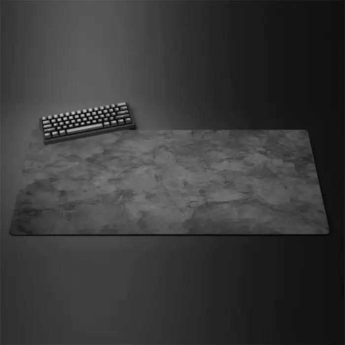 Tapis de souris gris grand/petit tapis de souris overlock xxl clavier de bureau tapis de table série