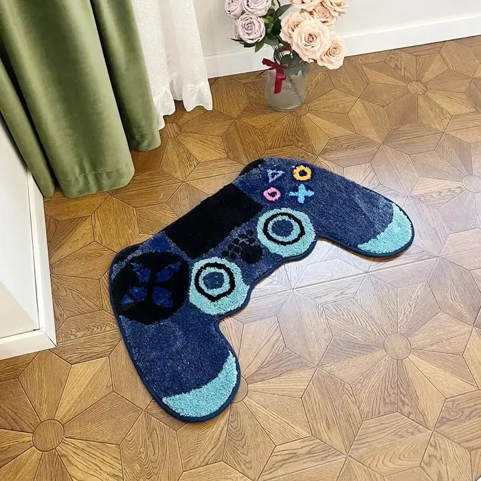 Contrôleur de jeu en forme de lea tufté, peluche confortable, antidérapant, décor de salle de jeu, d