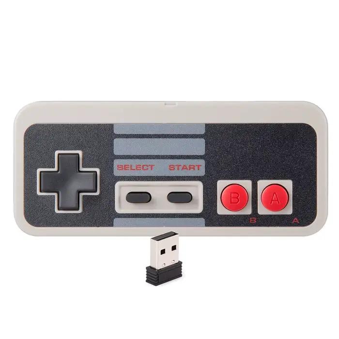 Contrôleur USB sans fil 2,4 GHz pour jeux classiques NES contrôleur PC USB rétro Compatible pour Win