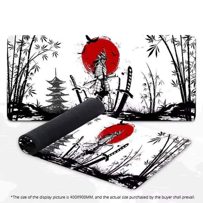 Tapis de souris guerrier samouraï, accessoires d'ordinateur de Gamer, tapis de Table pour clavier, n