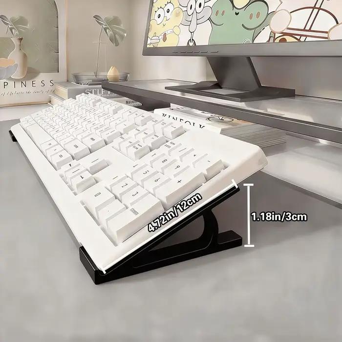 Support de clavier inclinable pour augmenter la hauteur, support de clavier de jeu pour ordinateur d