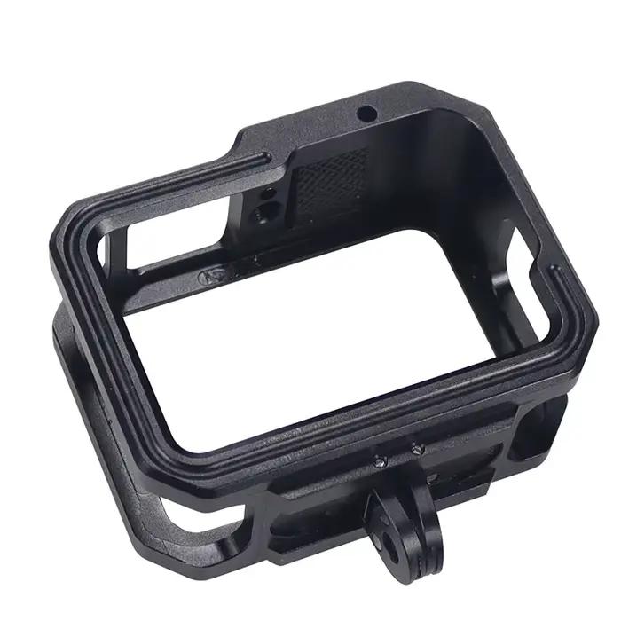 Coque de protection en alliage pour GoPro, adaptateur pliant magnétique, boîtier de cadre en alumini