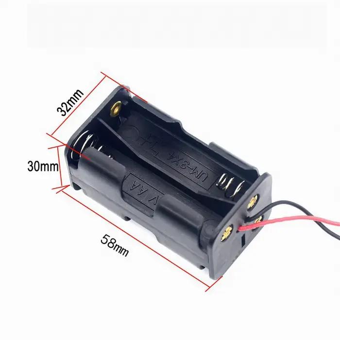 Boîtier de batterie récepteur 4 x connecteur AA JR JST (compartiment d'insertion de batterie) pour v