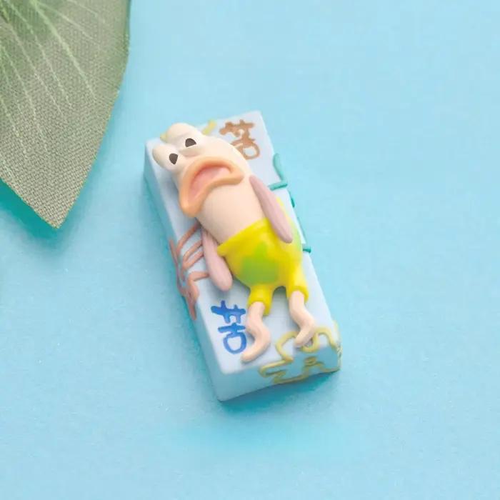 Capuchon de clavier SpongeBob Sad Fish 2U - Capuchon de clavier mécanique personnalisé en résine (ca