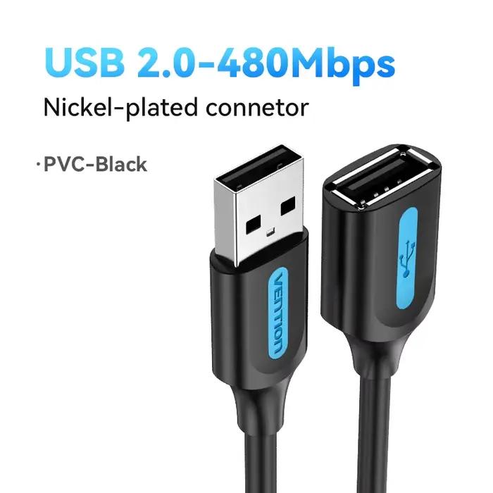 Vention Câble d'Extension USB 3.0, Accessoire pour PC, Smart TV, Xbox One, SSD, Vitesse Rapide