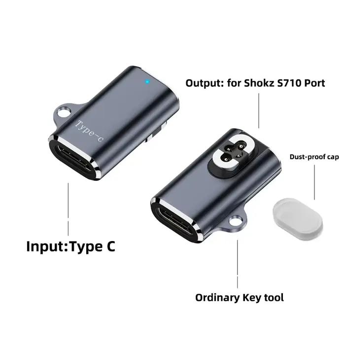 Adaptateur de chargeur de casque Portable pour SHOKZ OpenSwim Pro S710, convertisseur de charge rapi
