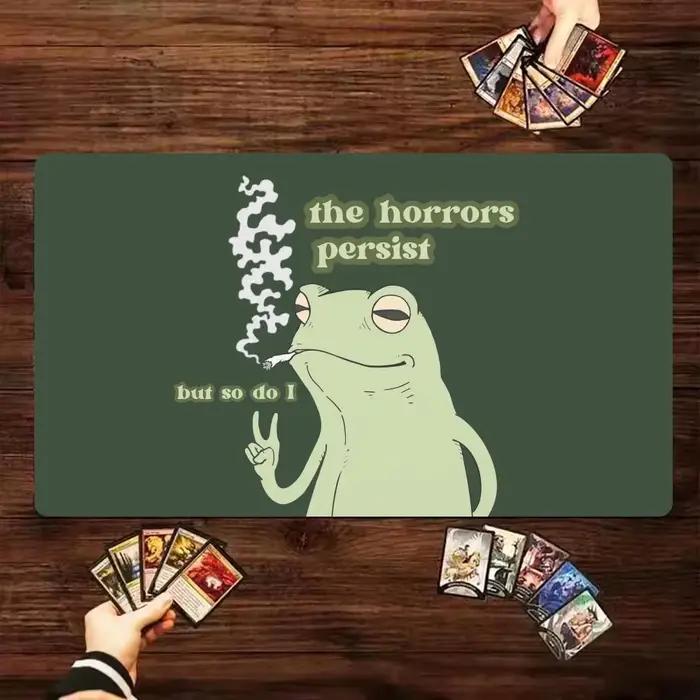 Tapis de souris grenouille drôle, tapis de jeu The Magic Gathering, 24x14 pouces, MTG TCG, pour bure